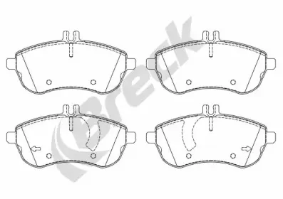 Комплект тормозных колодок, дисковый тормоз BRECK купить